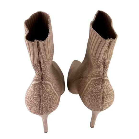 Call It Spring Womens Pink Pointed Toe Knit Ankle Boots W/ Stiletto Heel Sz 8 - Picture 7 of 12